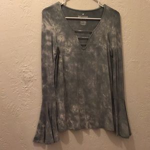 American eagle blouse. Light green and tie dye